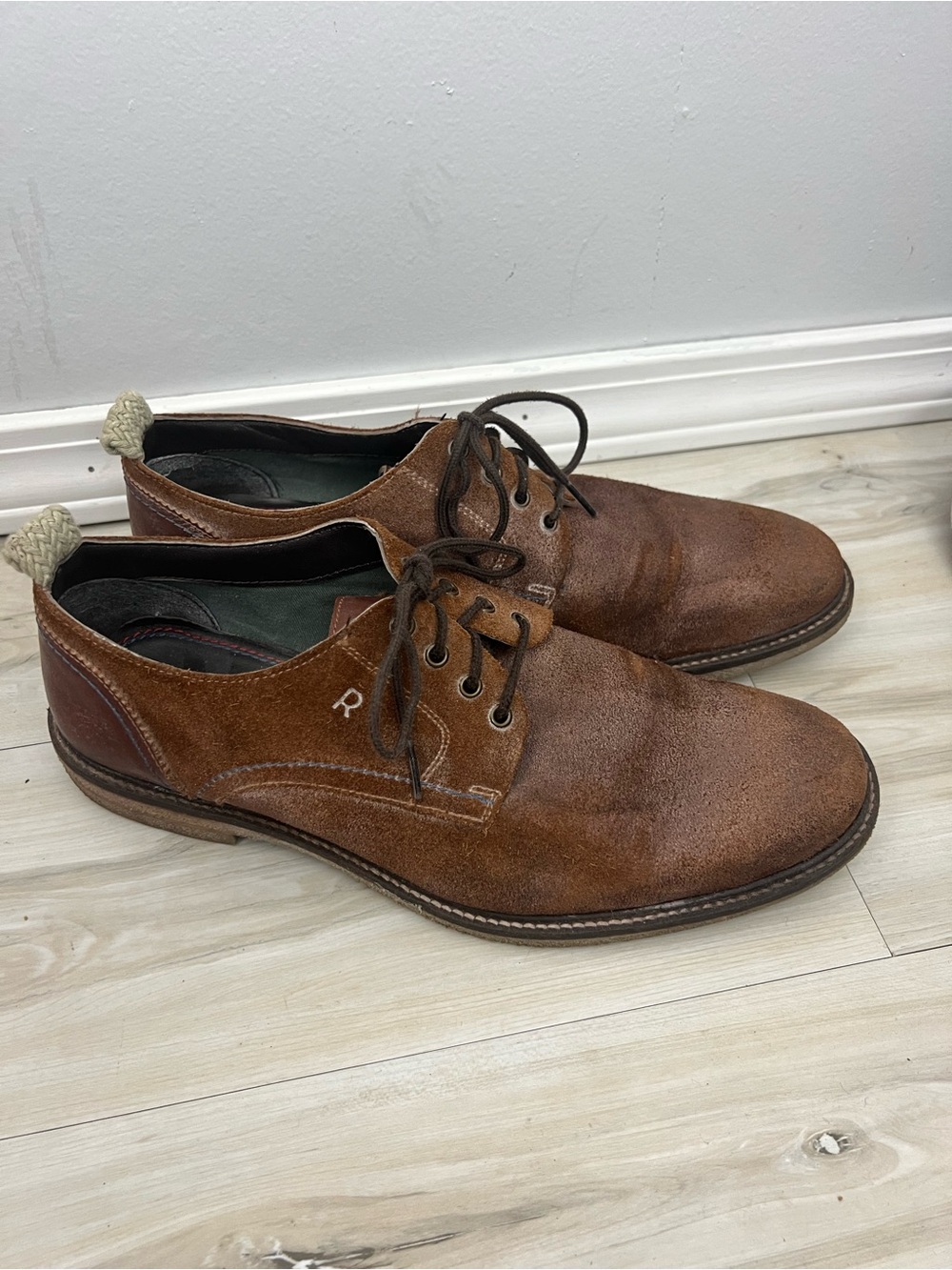 ROAN by Bedstu Braylen Brown Suede Lace Up Shoes